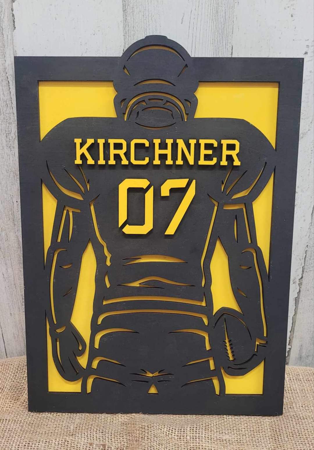 Football Player Sign - Personalized