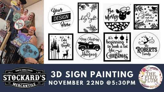 3D Sign Painting @ Stockard's Mercantile