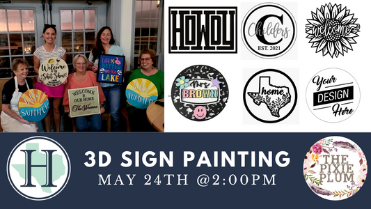 Hideout Golf Club 3D Sign Painting